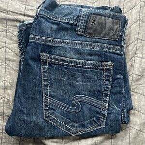 Silver Jeans Men's Relaxed Fit Jeans - Dark Blue 34x34